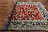 New Authentic Hand Knotted Persian Isfahan Rug 8' 1" X 11' - Golden Nile