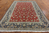 New Authentic Hand Knotted Persian Isfahan Rug 8' 1" X 11' - Golden Nile