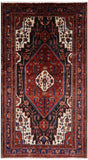 5' X 9' 2" New Authentic Persian Hamadan Hand Knotted Wool Rug - Golden Nile