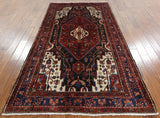 5' X 9' 2" New Authentic Persian Hamadan Hand Knotted Wool Rug - Golden Nile