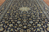 New Authentic Signed Persian Kashan Hand Knotted Rug 10 X 13 - Golden Nile