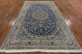 6 X 10 New Authentic Persian Nain Wool & Silk Rug - Golden Nile