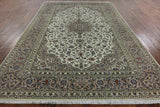 New 7' 11" X 11' 9" Authentic Persian Kashan Original Rug - Golden Nile