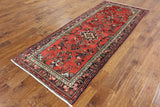 New Runner Authentic Persian Hamadan Hand Knotted Wool Rug 3' 7" X 8' 10" - Golden Nile