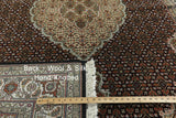 6 X 9 Tabriz Wool & Silk Rug - Golden Nile