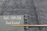 Pure Silk Modern 8 X 10 Art Deco Rug - Golden Nile