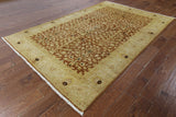 6 X 9 Peshawar Tree Of Life Hand Knotted Wool Rug - Golden Nile