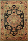 Signed Black Serapi Oriental Rug 12 X 18 - Golden Nile