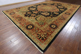 Signed Black Serapi Oriental Rug 12 X 18 - Golden Nile