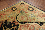 Signed Black Serapi Oriental Rug 12 X 18 - Golden Nile