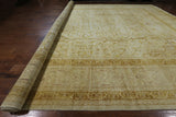 14 X 20 Khaki Signed Peshawar Rug - Golden Nile