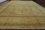 14 X 20 Khaki Signed Peshawar Rug - Golden Nile