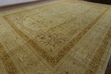 14 X 20 Khaki Signed Peshawar Rug - Golden Nile