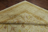 14 X 20 Khaki Signed Peshawar Rug - Golden Nile