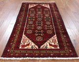 Hand Knotted Oriental Persian Rug 4 X 7 - Golden Nile
