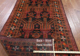 Tribal Oriental Runner Persian Rug 4 X 10 - Golden Nile