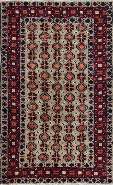 Handmade Persian Oriental Area Rug 4 X 6 - Golden Nile