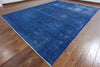 Overdyed Hand Knotted Wool Oriental Area Rug 10 X 13 - Golden Nile