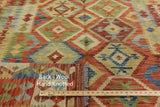 Oriental Kilim Reversible Wool on Wool Rug 7 x 10 - Golden Nile