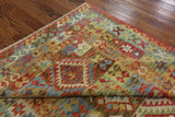 7 x 10 Flat Weave Kilim Oriental Wool on Wool Rug - Golden Nile