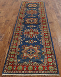 3 X 9 Runner Hand Knotted Kazak Rug - Golden Nile