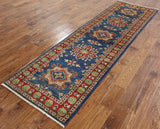 3 X 9 Runner Hand Knotted Kazak Rug - Golden Nile