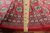 Red Tribal Wool Bokhara Runner 3 X 17 - Golden Nile