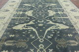 Traditional Blue Oushak Rug 10 X 14 - Golden Nile