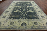 Traditional Blue Oushak Rug 10 X 14 - Golden Nile