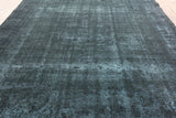 Navy Blue Over-Dyed 9 X 12 Rug - Golden Nile