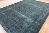 Navy Blue Over-Dyed 9 X 12 Rug - Golden Nile