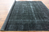 Navy Blue Over-Dyed 9 X 12 Rug - Golden Nile