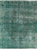 Over-dyed Green 9 X 12 Oriental Rug - Golden Nile