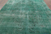 Over-dyed Green 9 X 12 Oriental Rug - Golden Nile