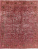 Red Overdyed 10 X 12 Rug - Golden Nile