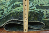 9 X 13 Vintage Green Overdyed Rug - Golden Nile