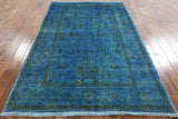 Oriental Persian Full Pile Overdyed Hand Knotted Area Rug 5 X 8 - Golden Nile