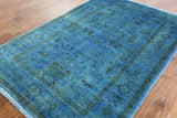 Oriental Persian Full Pile Overdyed Hand Knotted Area Rug 5 X 8 - Golden Nile